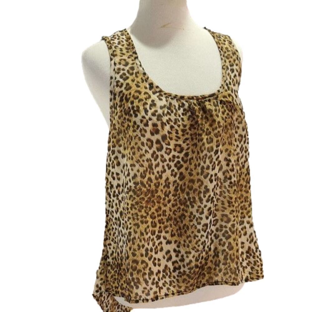 poetry cheetah print tank top
